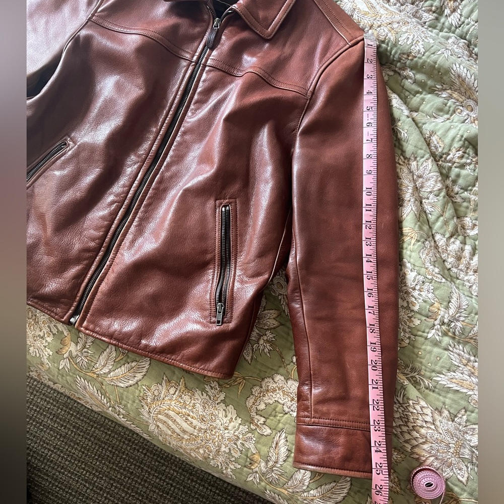 Coach Brown Leather Jacket - Picture 4 of 7